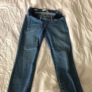 Madewell raw hem maternity jeans
